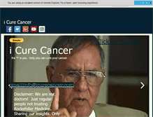 Tablet Screenshot of icurecancer.com